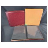 Empty stamp albums & stamp collecting supplies