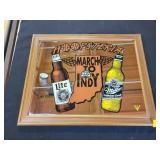 17"x21" Hoopsteria Miller beer mirror