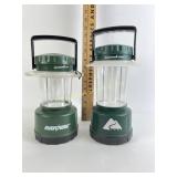 (2) battery powered camping lanterns