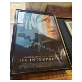 28"x41" movie posters including The Interpreter,