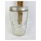 Vintage glass coffee jar