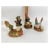 Golf gnome figurines (Clark, set of 4)