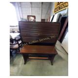 Roll top desk- 48"x24"x52", on casters, has key,