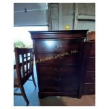 Chest of drawers- 32"x17.5"x48" some scratches,