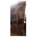 display cabinet with glass doors-