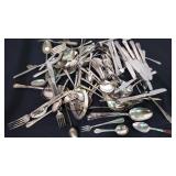 Silver Plate flatware, most pieces Original