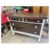 Dresser, painted with stained top and drawer front