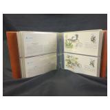 Album US first day issue postage "Birds & Flowers