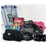 The SAK black crochet purse. Black and gray