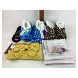 Fab footies sizes 7-8, 4 pairs various styles.