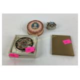 Du Barry face powder container empty. Gold tone