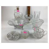 Livy style clear glass coasters set of four.
