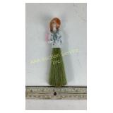 German porcelain art deco, half doll whisk brush.
