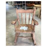 Child wooden rocker 24 inches tall