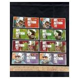 (8) Unopened 1972 Sunoco NFL Player stamp