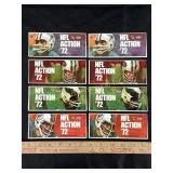 (8) Unopened 1972 Sunoco NFL Player stamp