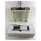 Set of for dinner plate charges, decent