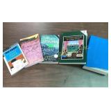 Various fiction books, mostly aimed at adult