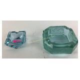 Czech art deco zodiac ashtray. Blue purple