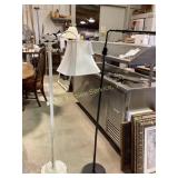 White floor lamp with shade 56 inches high