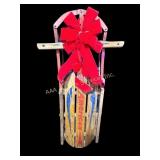 Hedlund American number 42 red metal and wooden