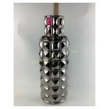 Sliver ceramic glam vase large. Large wooden