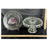 Plymouth Clear glass open lace drop edge with rum