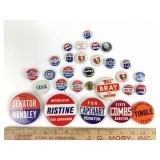 Political pins. Dick Nixon for president. We like