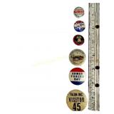 Vintage pin back buttons Armed Forces Day, Grit