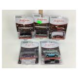 Greenlight Barret Jackson 1/64 series x5. All in