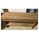 Country decor table with heart design and