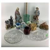 Ceramic and glass figurines, mugs, ornaments fair
