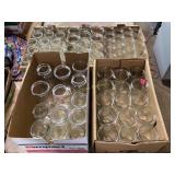 Mason style glass canning jars various sizes no