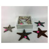 Reproduction barn, stars cast iron.Pitting and