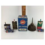 Various lubricants and AC firing spark plugs box