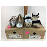 Lands end with  Bianca bow ballet. Silver