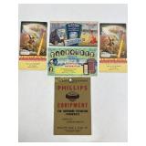 Advertising ink blotters Mentholatum Ticonderoga