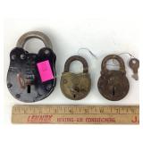 3 Locks. Secure 4 Lever walsall locks and cart