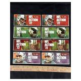 (8) Unopened 1972 Sunoco NFL Player stamp