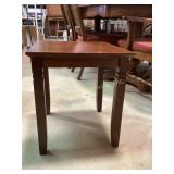 Wooden side table. Some dings, 16 x 19