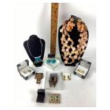 Geoffrey Beene cuff links. Rosewood coin multiple