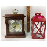 Wooden mantle clock VERICHRON Westminster chime.