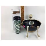 Makers Halloween decor chopping skeleton, candy