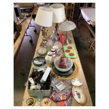 Silvertone  touch lamp three brightnesses with