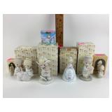 Precious moments figurines. But love goes on