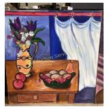 2 Mixed  medium still life paintings 30 x 30 by