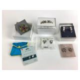 Costume jewelry bracelet, earrings, brooch Liz