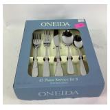 Oneida flatware set 45 piece serving set for 8