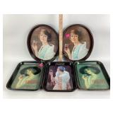 Reproduction, Coca-Cola, rectangular metal trays,