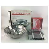 Mikasa crystal Christmas holiday bells 10 inch